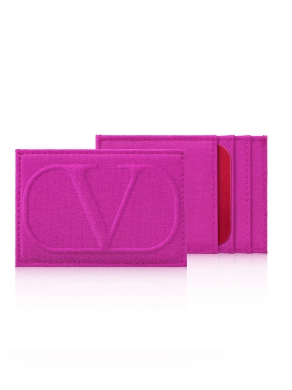 Valentino Pink Embroidered Card Holder Limited Edition! GWP